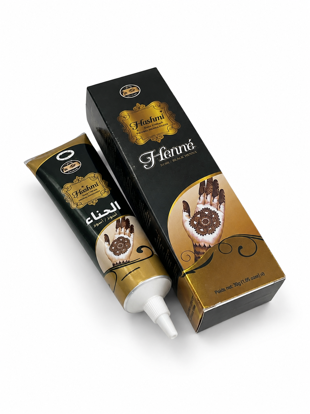 henne tube noir hashimi Henné en Pâte Noir Hashmi – Image 1