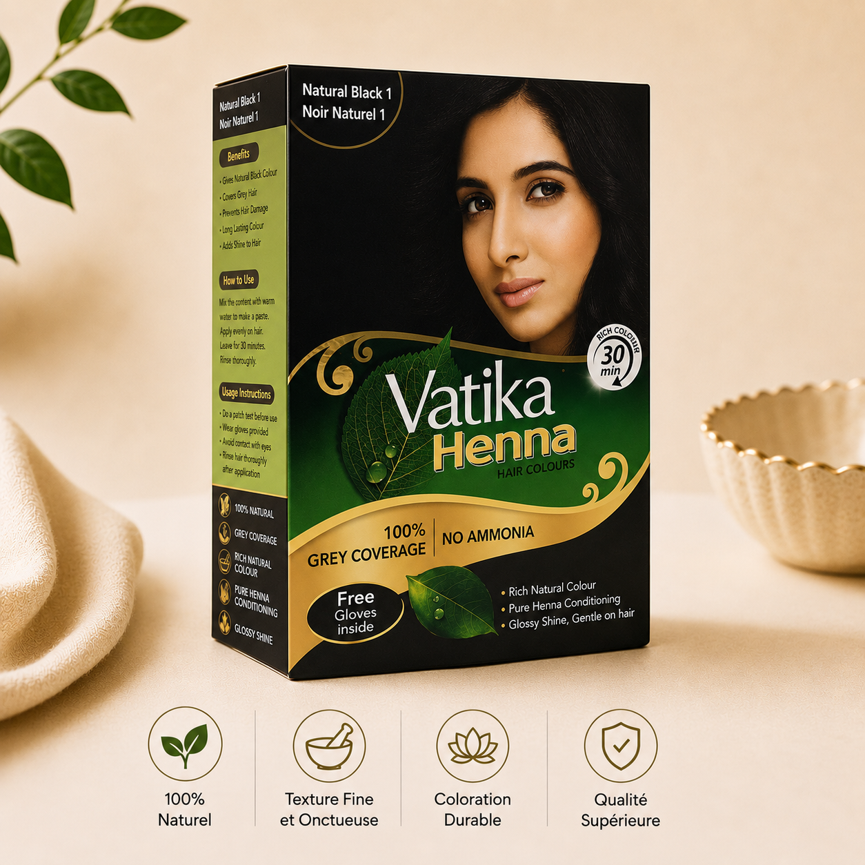 henne vatika Henné VATIKA pour cheveux – Image 1