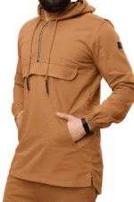 Sweat à Capuche en Coton Stretch Qaba'il – Haut Kameron