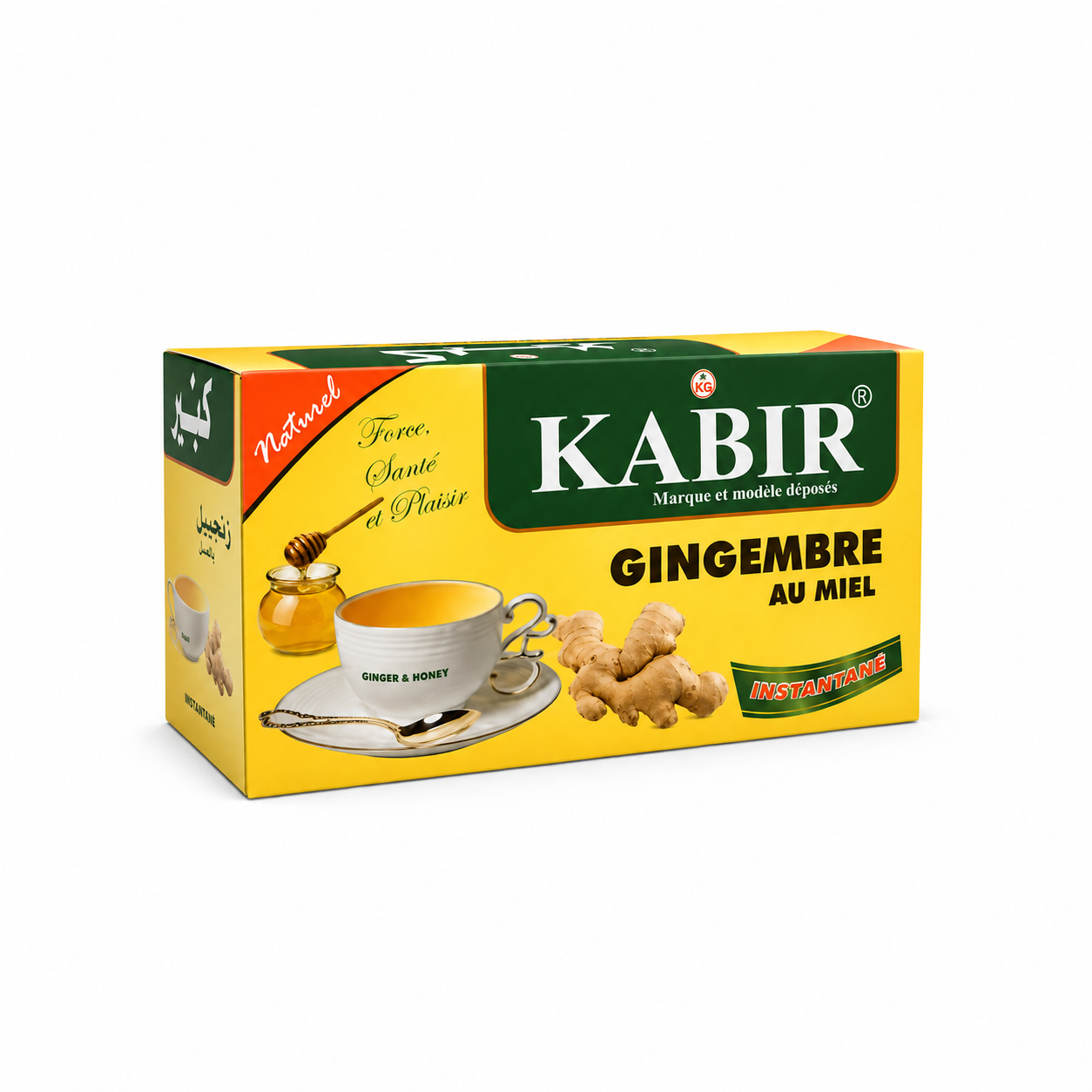 the kabir gingembre miel Thé Instantané Gingembre au Miel KABIR – Image 1