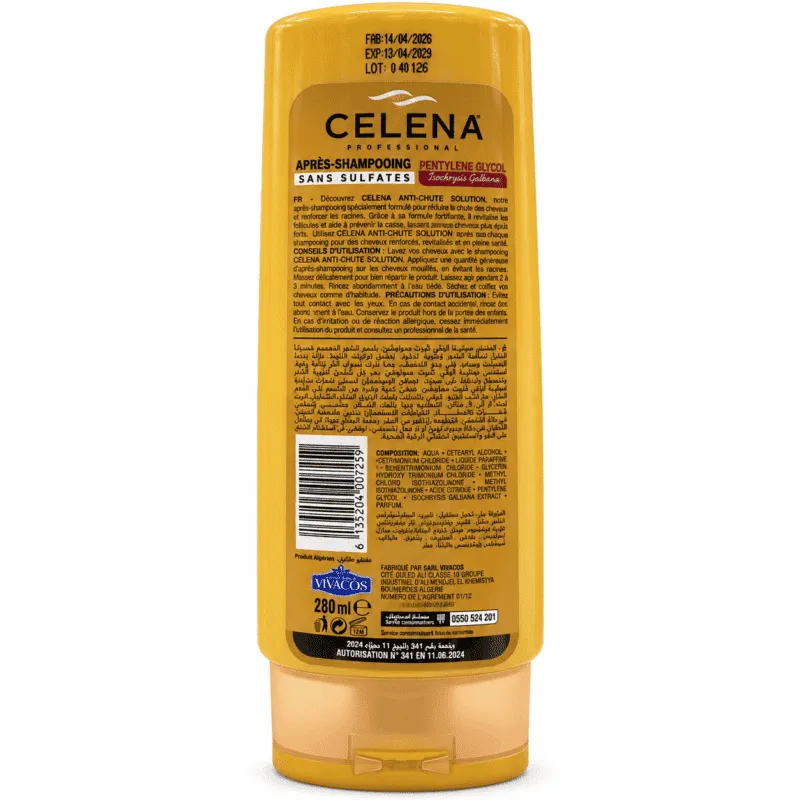 Verso après-shampooing CELENA Professional Anti-Chute 280 ml