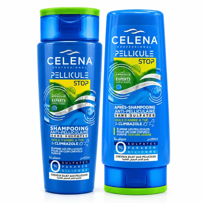 Pack CELENA Pellicule Stop shampooing et après-shampooing anti-pelliculaire