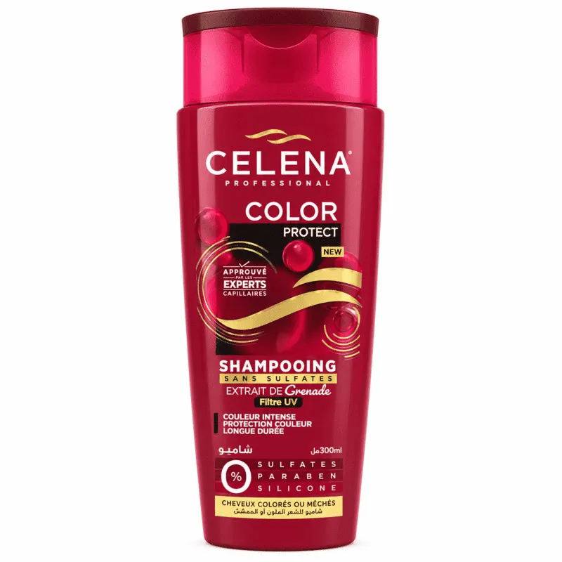 Shampooing CELENA Professional Color Protect pour cheveux colorés 300 ml